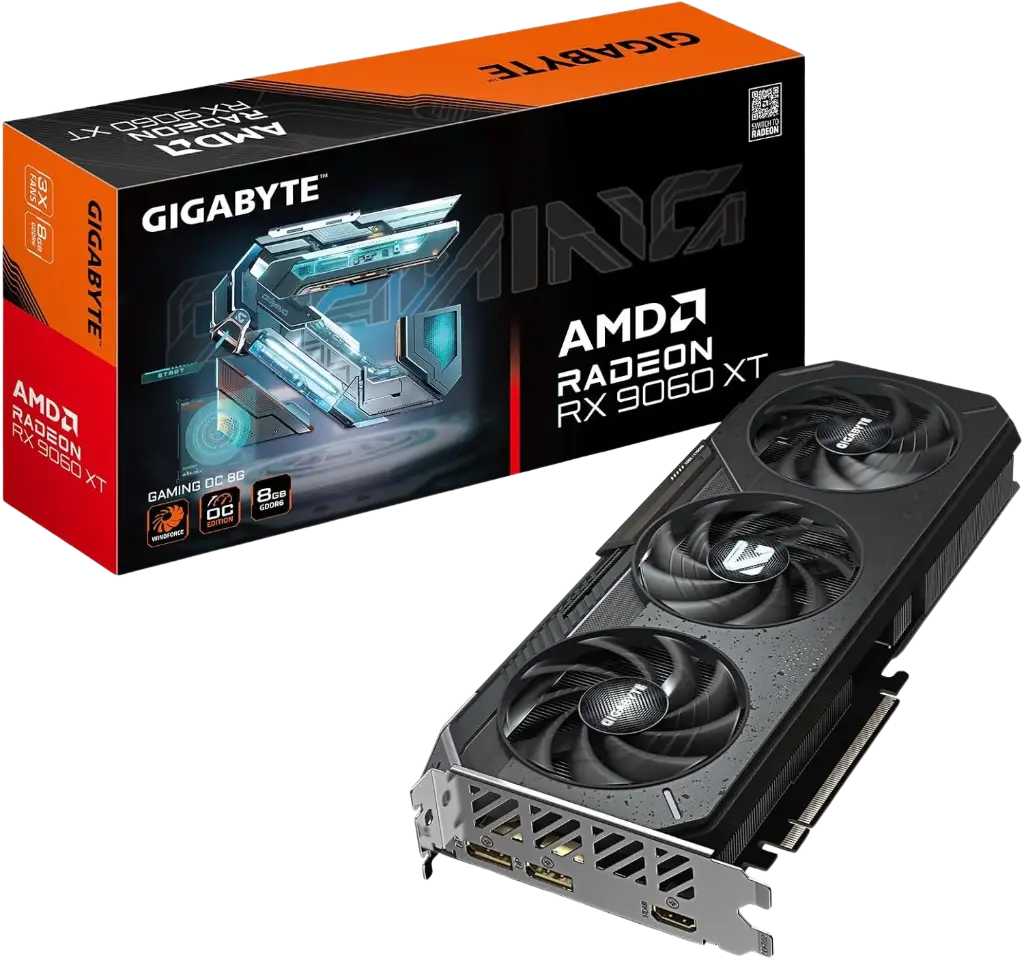 GIGABYTE Radeon RX 9060 XT Gaming OC 8G