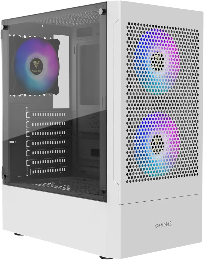Case Gamdias Talos E3 mesh Elite White