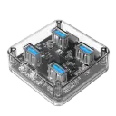 HUB USB3 ORICO CLEAR MH4UC-U3